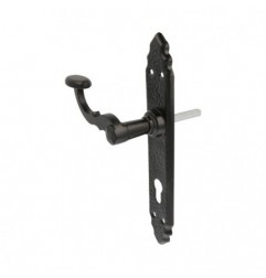AMIG 17569  
 Manilla con placa 100PEB85  
 280 x 45 mm  
 Placa de acero, Tirador de zamak  
 Negro - Izquierda