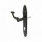 AMIG 17569  
 Manilla con placa 100PEB85  
 280 x 45 mm  
 Placa de acero, Tirador de zamak  
 Negro - Izquierda