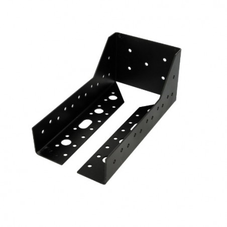 AMIG 17578  
 Soporte para viga 354  
 100 x 80 x 200 x 2 mm  
 Acero  
 Negro