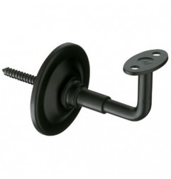 AMIG 17582  
 Soporte pasamanos 24  
 Ø70 x 75 x 45 mm  
 Acero  
 Negro
