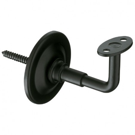 AMIG 17582  
 Soporte pasamanos 24  
 Ø70 x 75 x 45 mm  
 Acero  
 Negro