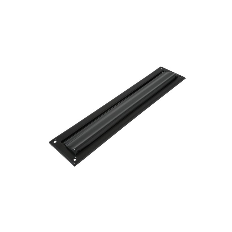AMIG 17589  
 Bocacartas 2  
 342 x 73 mm  
 Acero  
 Negro