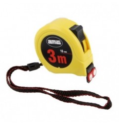 AMIG 17598  
 Flexómetro 53  
 3 m x 16 mm  
 Amarillo/Negro