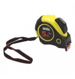 AMIG 17603  
 Flexómetro 54  
 5 m x 19 mm  
 Amarillo/Negro