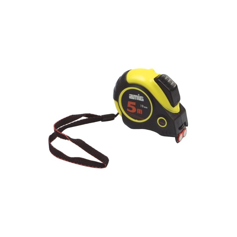 AMIG 17603  
 Flexómetro 54  
 5 m x 19 mm  
 Amarillo/Negro