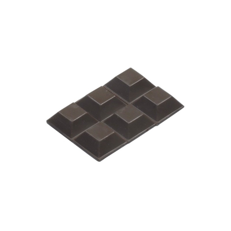 AMIG 17657  
 Protector adhesivo 413  
 20 x 20 mm  
 Goma  
 Marrón