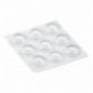 AMIG 17659  
 Gota protectora 611  
 Ø12 x 3 mm  
 Silicona  
 Transparente