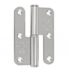 AMIG 17719  
 Pernio 421 CE  
 100 x 70 x 3 mm  
 Acero inoxidable 18/8  
 Mate - Izquierda