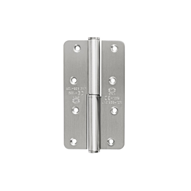 AMIG 17721  
 Pernio 429 CE  
 140 x 80 x 3 mm  
 Acero inoxidable 18/8  
 Mate - Izquierda