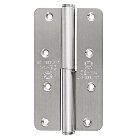 AMIG 17721  
 Pernio 429 CE  
 140 x 80 x 3 mm  
 Acero inoxidable 18/8  
 Mate - Izquierda