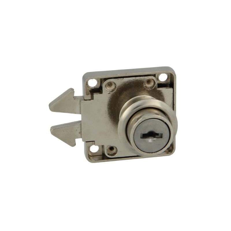 AMIG 17738  
 Cerradura mueble 2A  
 40 x 40 mm  
 Acero  
 Niquelado