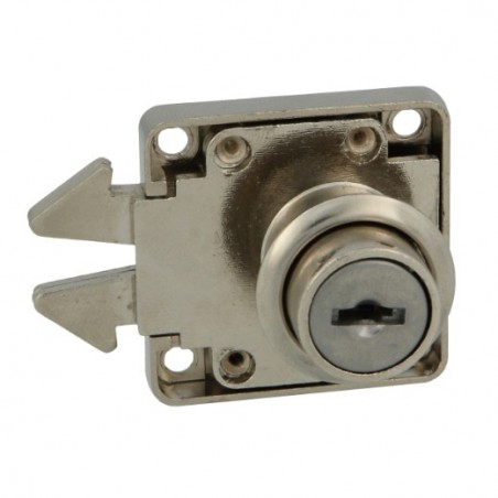 AMIG 17738  
 Cerradura mueble 2A  
 40 x 40 mm  
 Acero  
 Niquelado