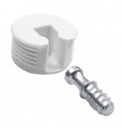 AMIG 17768  
 Soporte oculto fijación estantes 41  
 M6 - Ø20 x 12 mm  
 Plástico  
 Blanco