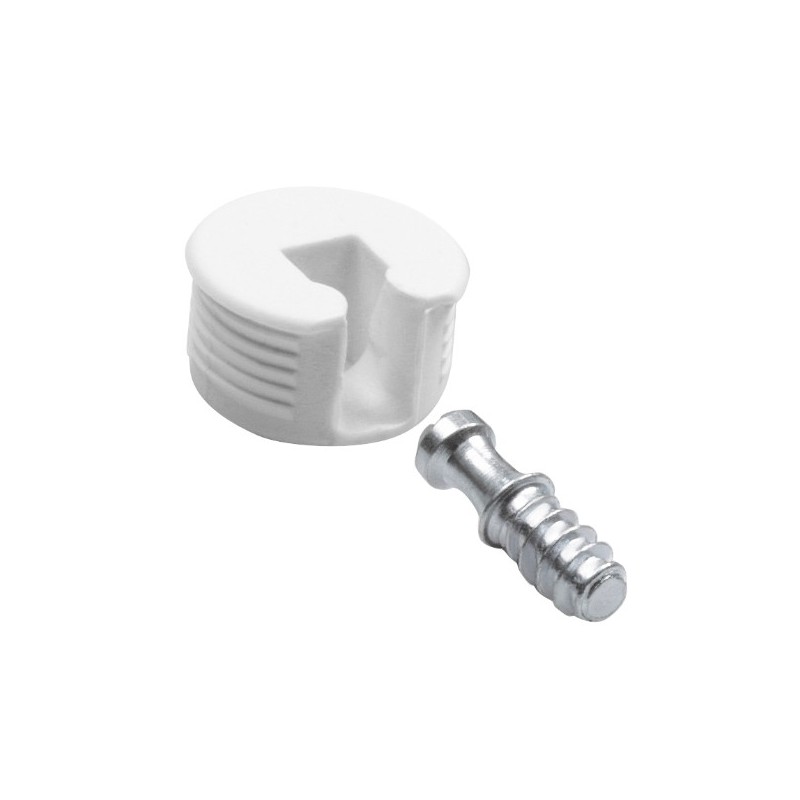 AMIG 17768  
 Soporte oculto fijación estantes 41  
 M6 - Ø20 x 12 mm  
 Plástico  
 Blanco