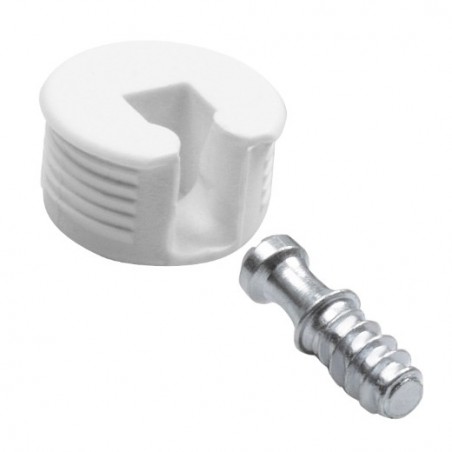 AMIG 17768  
 Soporte oculto fijación estantes 41  
 M6 - Ø20 x 12 mm  
 Plástico  
 Blanco
