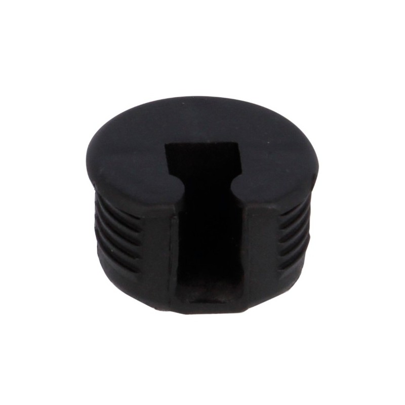 AMIG 17769  
 Soporte oculto fijación estantes 41  
 M6 - Ø20 x 12 mm  
 Plástico  
 Negro
