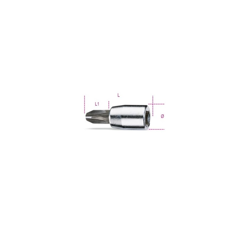 900PH 3 Vaso de 1/4&quot, con punta Phillips&reg,, cromado