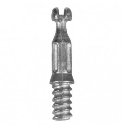 AMIG 17776  
 Enganche excéntrica 50  
 Ø6 x 20 x 9,5 mm  
 Zamak  
 Zincado