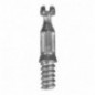 AMIG 17776  
 Enganche excéntrica 50  
 Ø6 x 20 x 9,5 mm  
 Zamak  
 Zincado