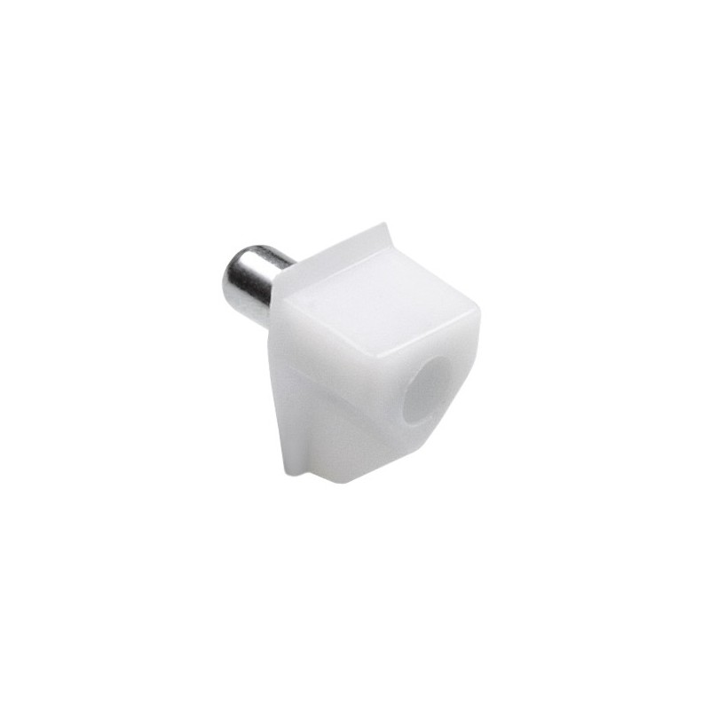 AMIG 17793  
 Soporte plástico para baldas 161  
 Ø5 x 18 x 10 mm  
 Plástico  
 Blanco