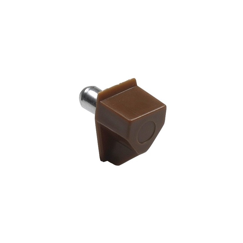 AMIG 17794  
 Soporte plástico para baldas 161  
 Ø5 x 18 x 10 mm  
 Plástico  
 Marrón