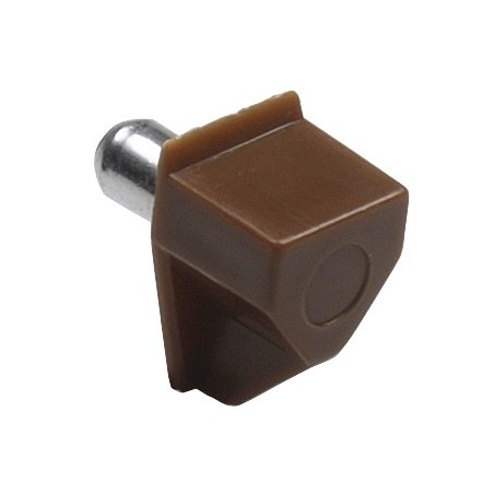 AMIG 17794  
 Soporte plástico para baldas 161  
 Ø5 x 18 x 10 mm  
 Plástico  
 Marrón