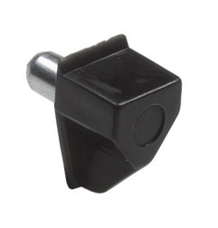 AMIG 17795  
 Soporte plástico para baldas 161  
 Ø5 x 18 x 10 mm  
 Plástico  
 Negro