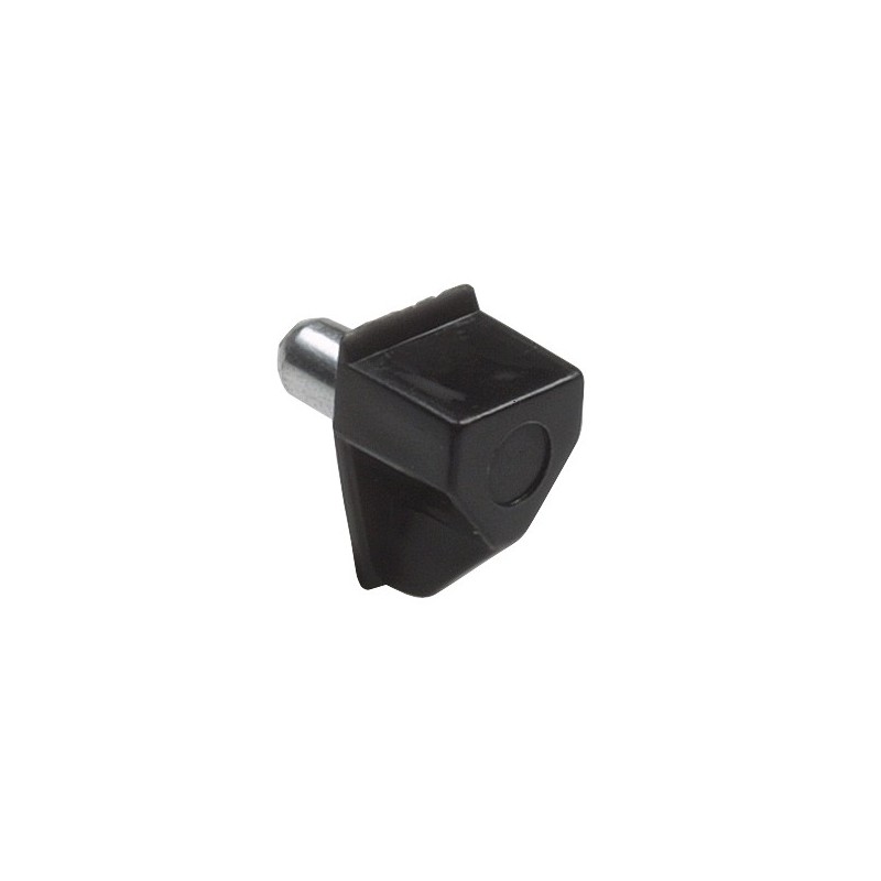 AMIG 17795  
 Soporte plástico para baldas 161  
 Ø5 x 18 x 10 mm  
 Plástico  
 Negro