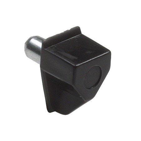 AMIG 17795  
 Soporte plástico para baldas 161  
 Ø5 x 18 x 10 mm  
 Plástico  
 Negro