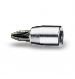900 PZ3 Vaso de 1/4&quot, con punta Pozidriv&reg,-Supadriv&reg,, cromado