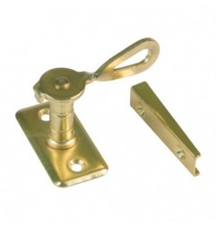 AMIG 17842  
 Aldabilla 12  
 50 x 25 x 38/20 mm  
 Acero  
 Latonado barnizado