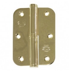 AMIG 17894  
 Pernio 423  
 90 x 65 x 2,5 mm  
 Acero  
 Latonado barnizado - Izquierda