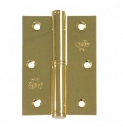 AMIG 17897  
 Pernio 424  
 90 x 65 x 2,5 mm  
 Acero  
 Latonado barnizado - Derecha