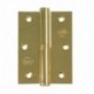AMIG 17897  
 Pernio 424  
 90 x 65 x 2,5 mm  
 Acero  
 Latonado barnizado - Derecha