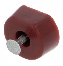 AMIG 17931  
 Soporte plástico para baldas 163  
 Ø15 x 7 x 19 mm  
 Plástico  
 Marrón