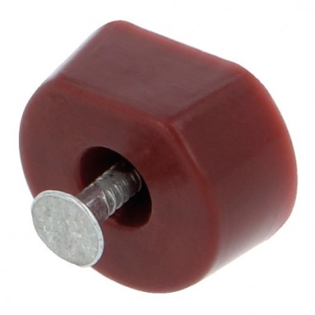 AMIG 17931  
 Soporte plástico para baldas 163  
 Ø15 x 7 x 19 mm  
 Plástico  
 Marrón