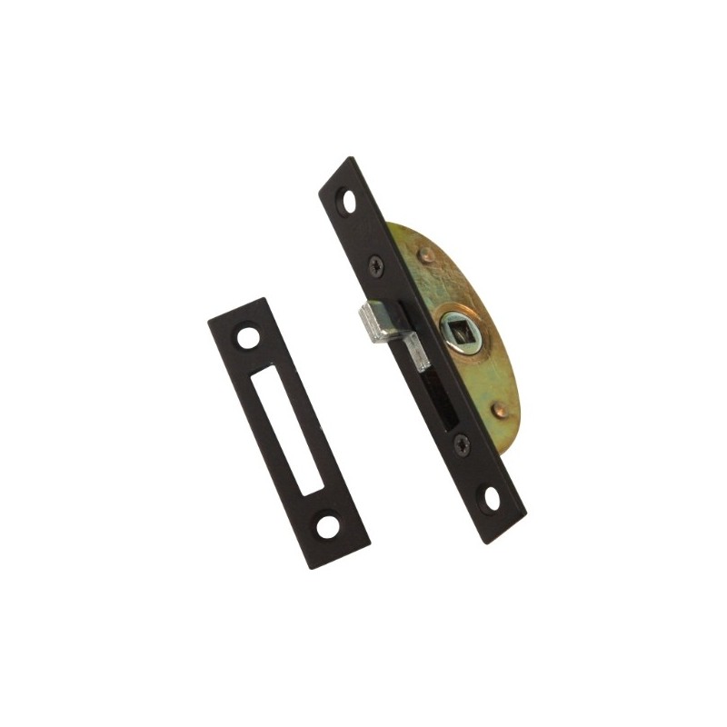 AMIG 17932  
 Falleba de embutir 21  
 100 x 25 mm  
 Acero  
 Negro mate