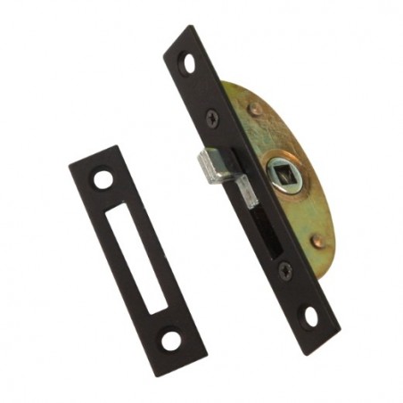 AMIG 17932  
 Falleba de embutir 21  
 100 x 25 mm  
 Acero  
 Negro mate