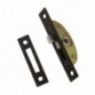 AMIG 17932  
 Falleba de embutir 21  
 100 x 25 mm  
 Acero  
 Negro mate