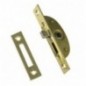 AMIG 17933  
 Falleba de embutir 21  
 100 x 25 mm  
 Acero  
 Latonado barnizado