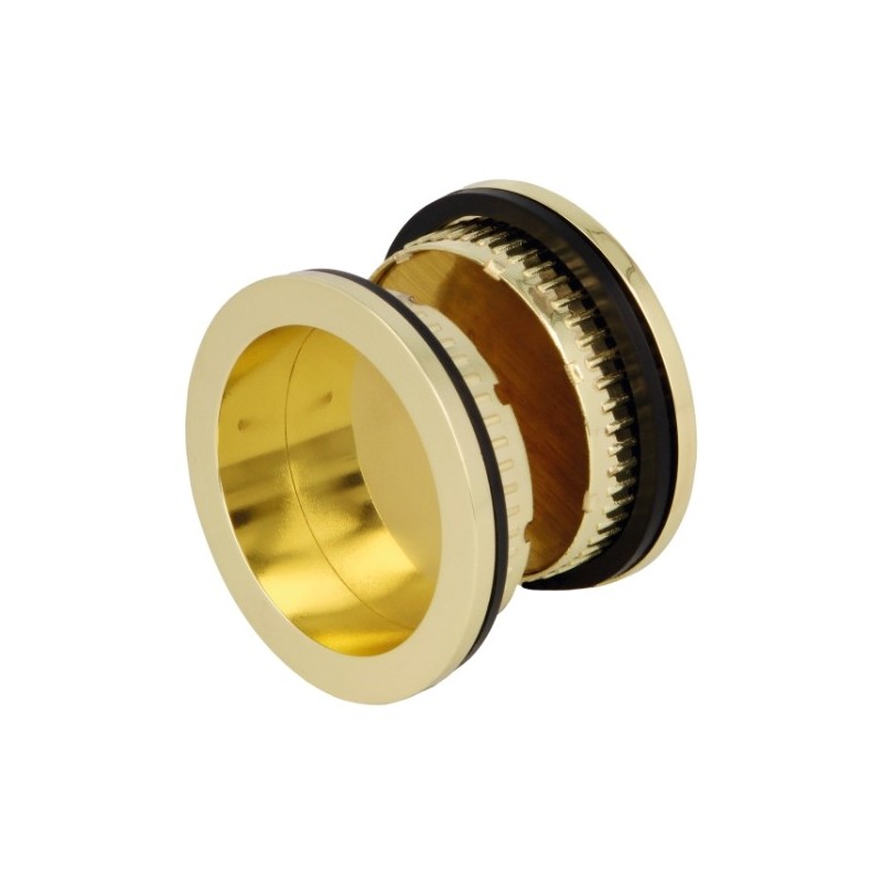 AMIG 17940  
 Tirador 1622  
 Ø58 mm  
 Zamak  
 Latonado barnizado