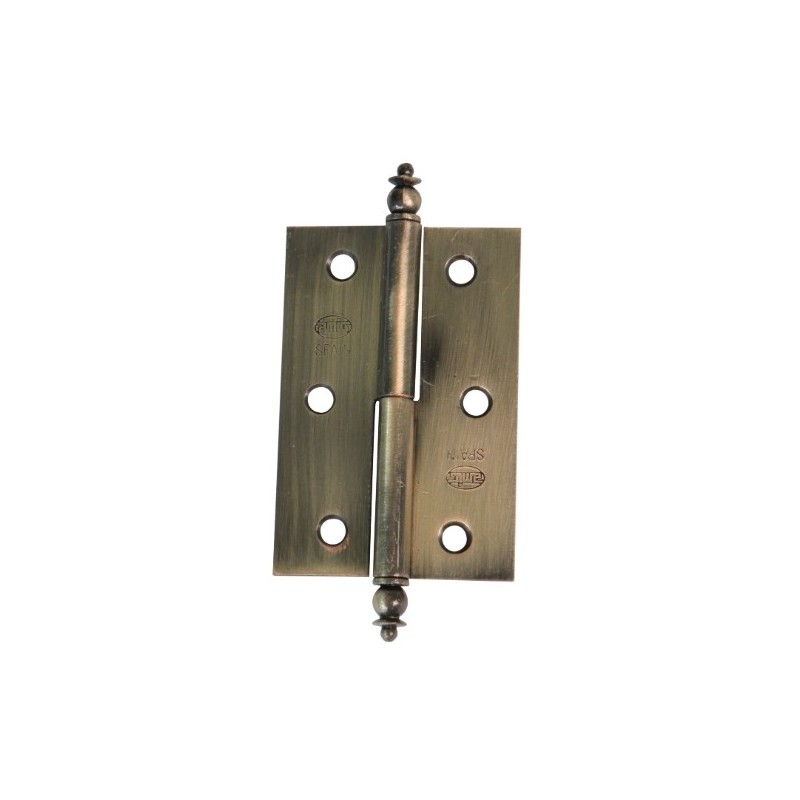 AMIG 18042  
 Bisagra 541  
 80 x 51 x 1,2 mm  
 Acero  
 Cuero - Derecha