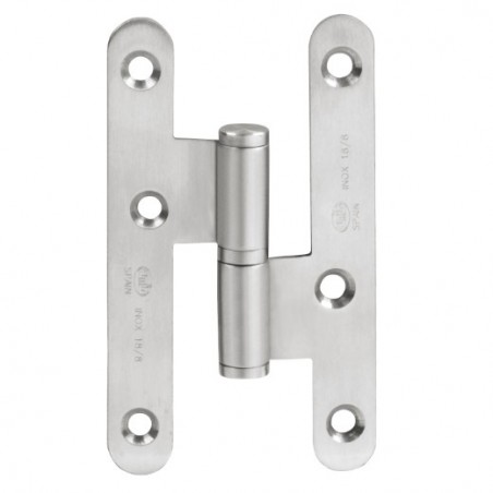 AMIG 18060  
 Pernio 409  
 100 x 58 x 2 mm  
 Acero inoxidable 18/8  
 Mate - Izquierda