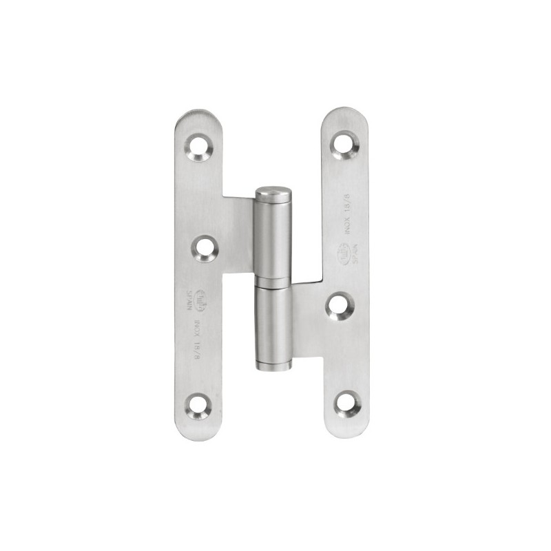 AMIG 18061  
 Pernio 409  
 100 x 58 x 2 mm  
 Acero inoxidable 18/8  
 Mate - Derecha
