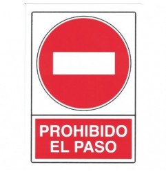 AMIG 18084  
 Señal prohibición 10020  
 300 x 210 mm  
 Polietileno
