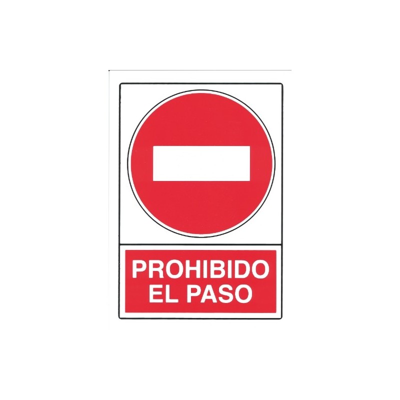 AMIG 18084  
 Señal prohibición 10020  
 300 x 210 mm  
 Polietileno