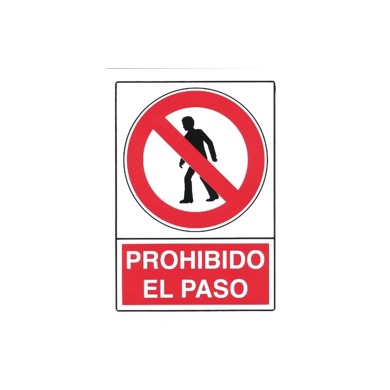 AMIG 18085  
 Señal prohibición 10020  
 300 x 210 mm  
 Polietileno