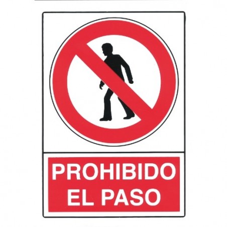 AMIG 18085  
 Señal prohibición 10020  
 300 x 210 mm  
 Polietileno