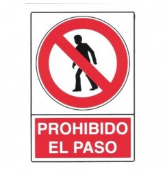AMIG 18086  
 Señal prohibición 10020  
 300 x 450 mm  
 Polietileno