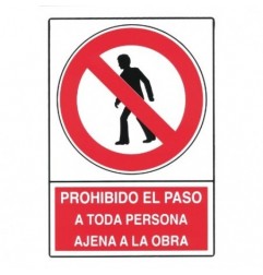 AMIG 18087  
 Señal prohibición 10020  
 300 x 210 mm  
 Polietileno